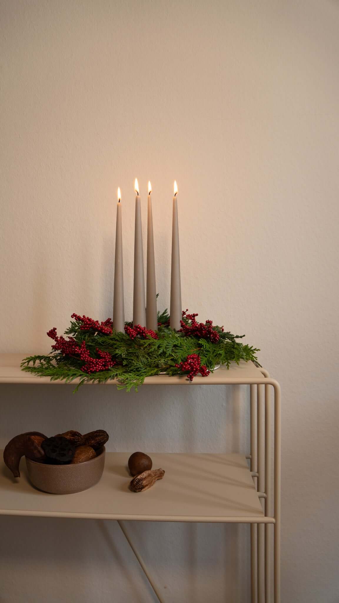 Klassischer Adventskranz - Metallbude