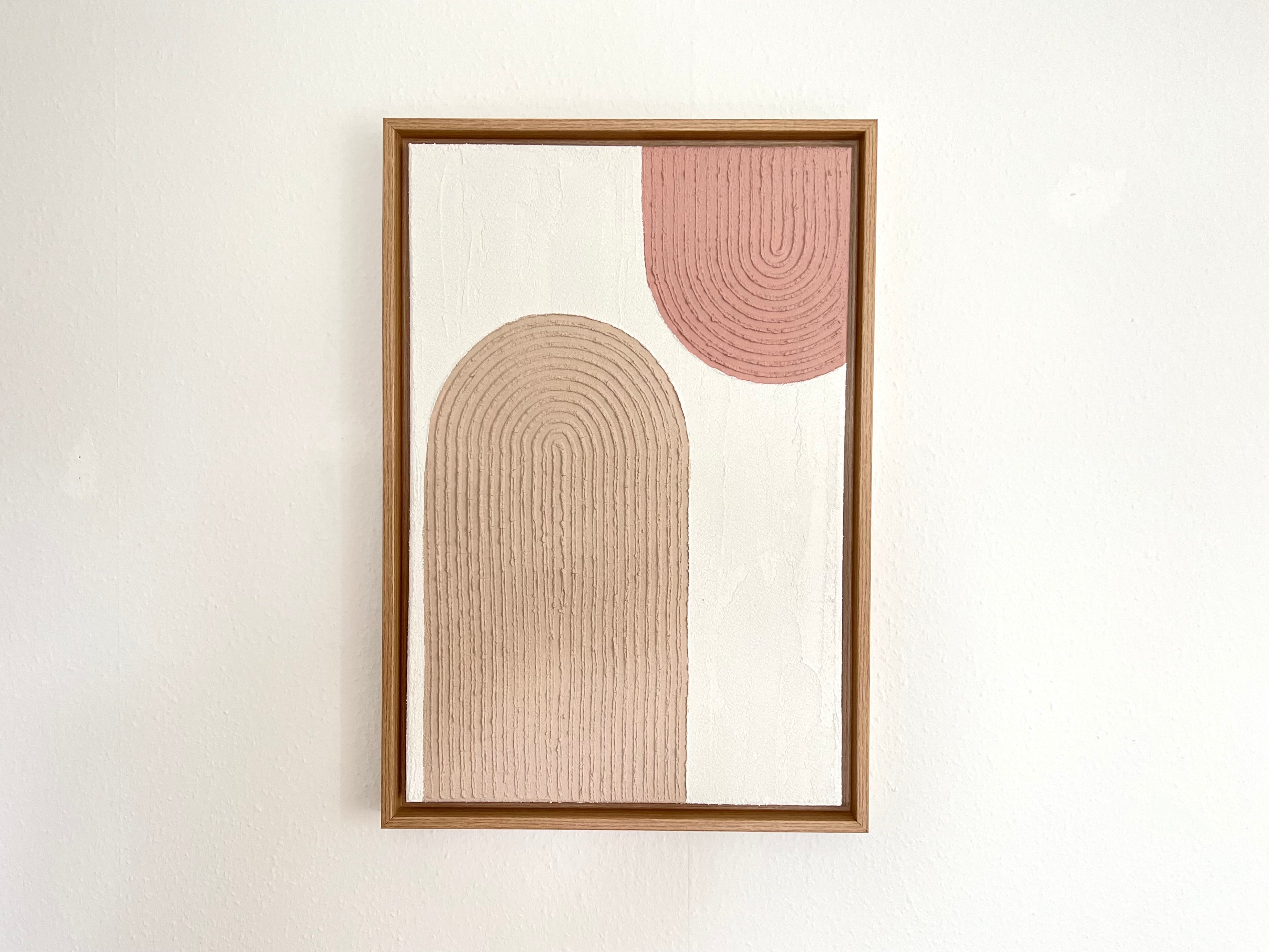 Leinwandbild, Regenbogenmuster, Strukturbild, Texturart