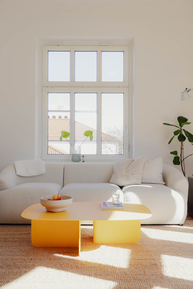 Wie kombiniere ich gelbe Möbel?