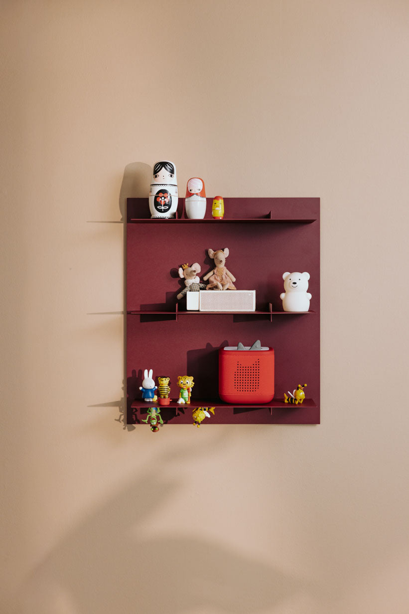 Moderne und cleane Tonieregale für moderne Kinderzimmer