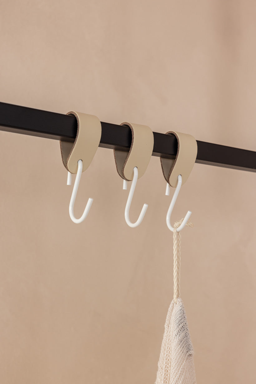 LEDER S-HAKEN (3er/6er Set)