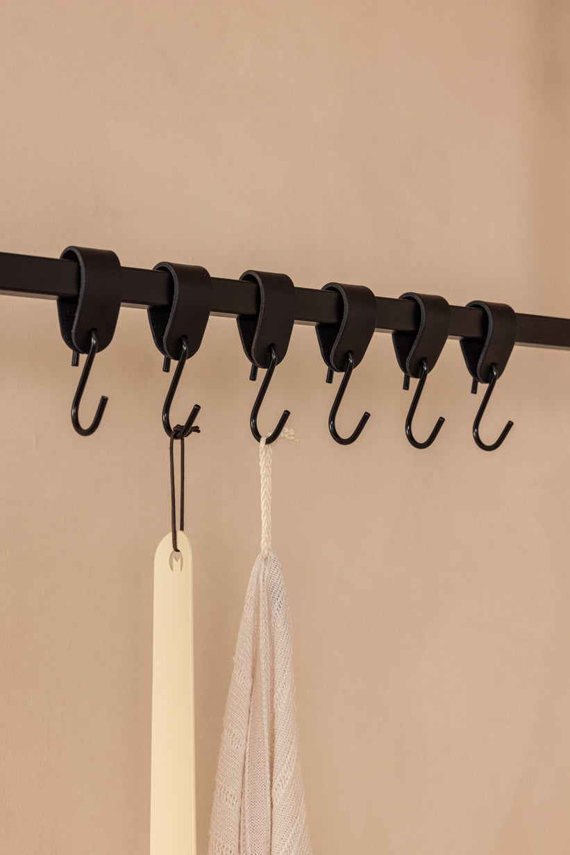 LEDER S-HAKEN (3er/6er Set)