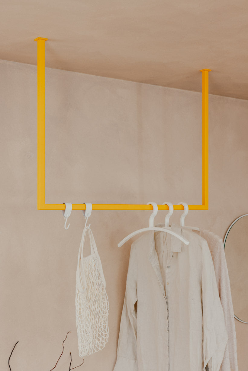 Metal Ceiling-Mounted Clothes Rails | Metallbude