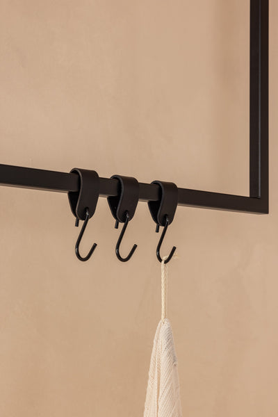 LEATHER S-HOOKS (Set of 3/6)