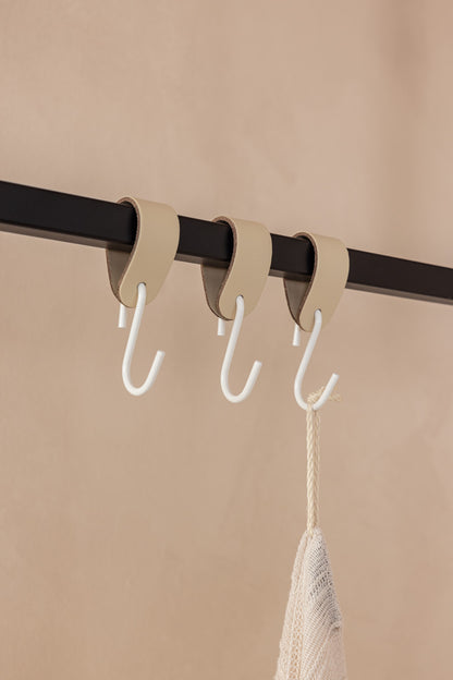 LEDER S-HAKEN (3er/6er Set)