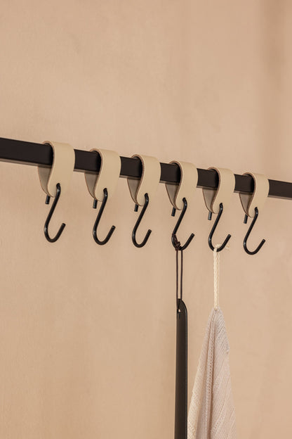 LEDER S-HAKEN (3er/6er Set)