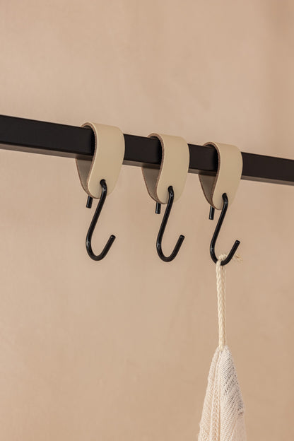 LEDER S-HAKEN (3er/6er Set)