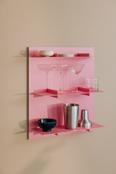 Pinkes Wandregal
