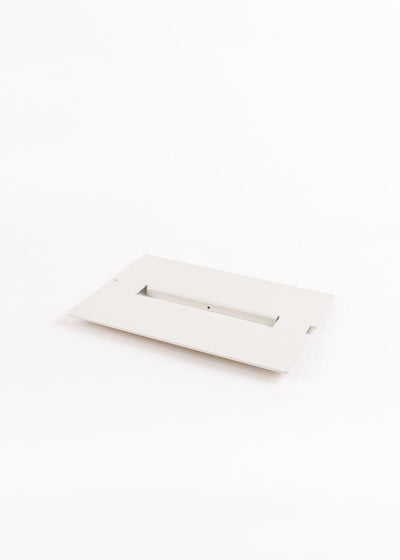 Ablage RIVO X - Stahlblech in Weiß | Metallbude