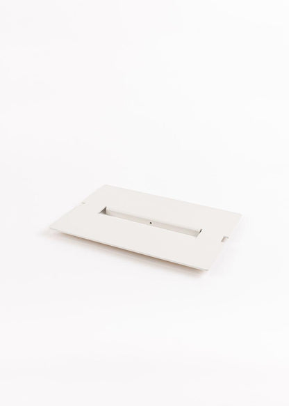 Ablage RIVO X - Stahlblech in Weiß | Metallbude