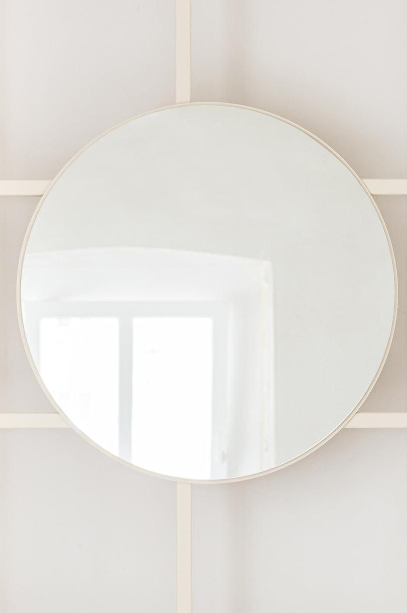 Spiegel RIVO - Spiegel aus Metall in der Farbe Cashew-Beige | Metallbude