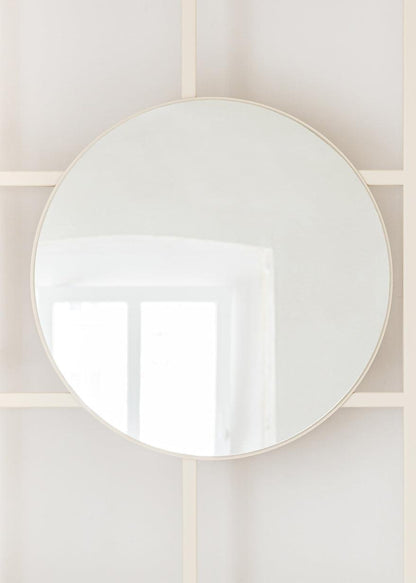 Spiegel RIVO - Spiegel aus Metall in der Farbe Cashew-Beige | Metallbude